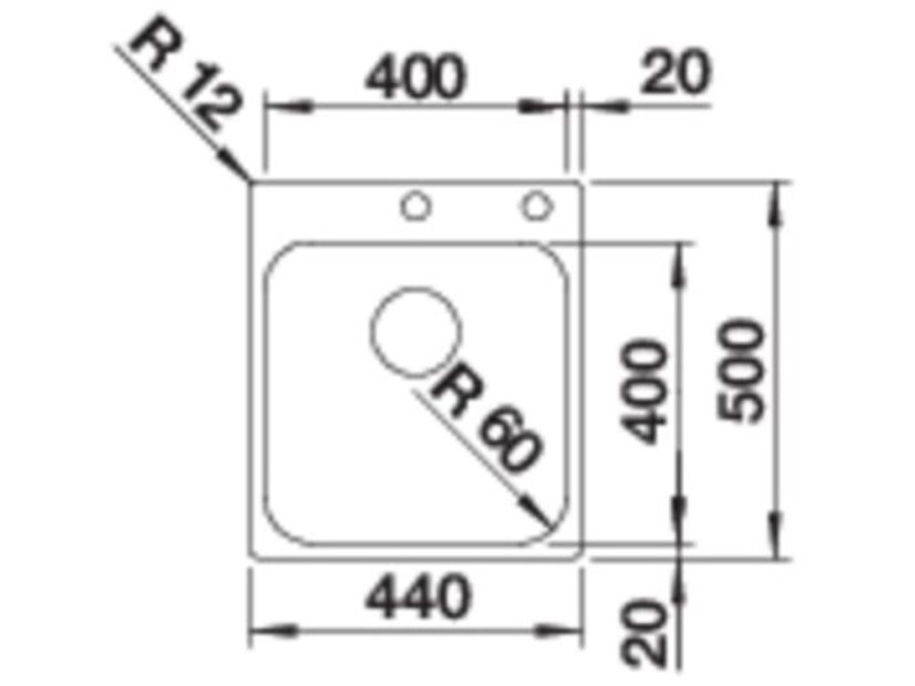 Nerezový drez Blanco Supra 400 IF/A Nerez kartáčovaný, s tiahlom