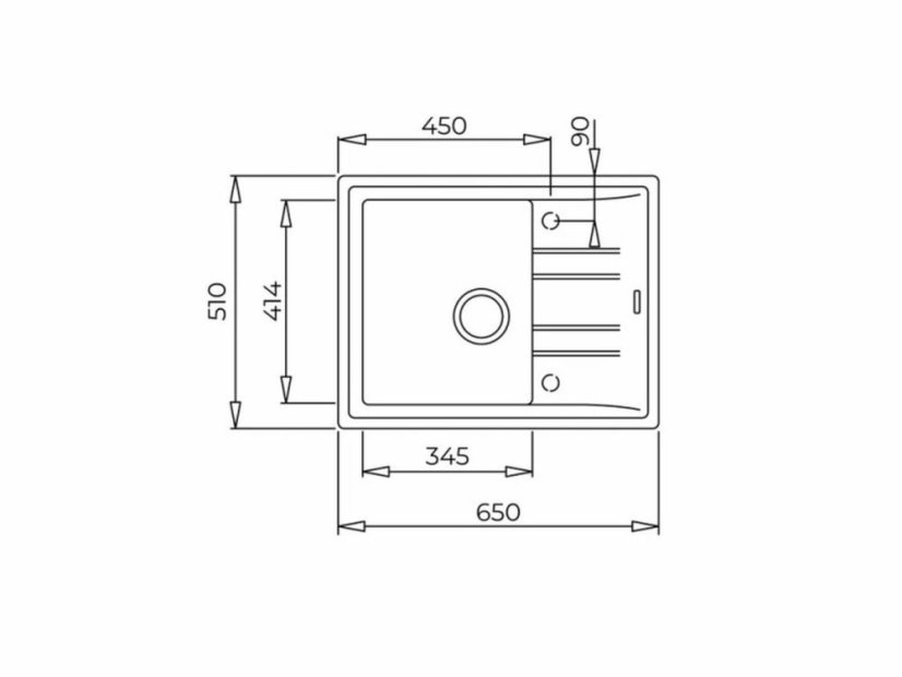 Granitový drez Teka STONE 45 S-TG 1B 1D Asfalt
