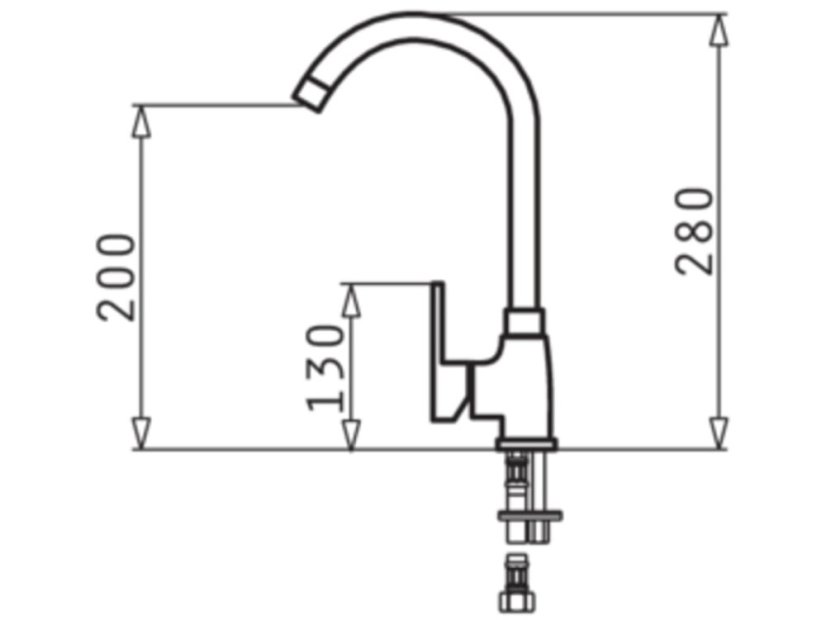 Kuchynská batéria Pyramis Bello Chrom