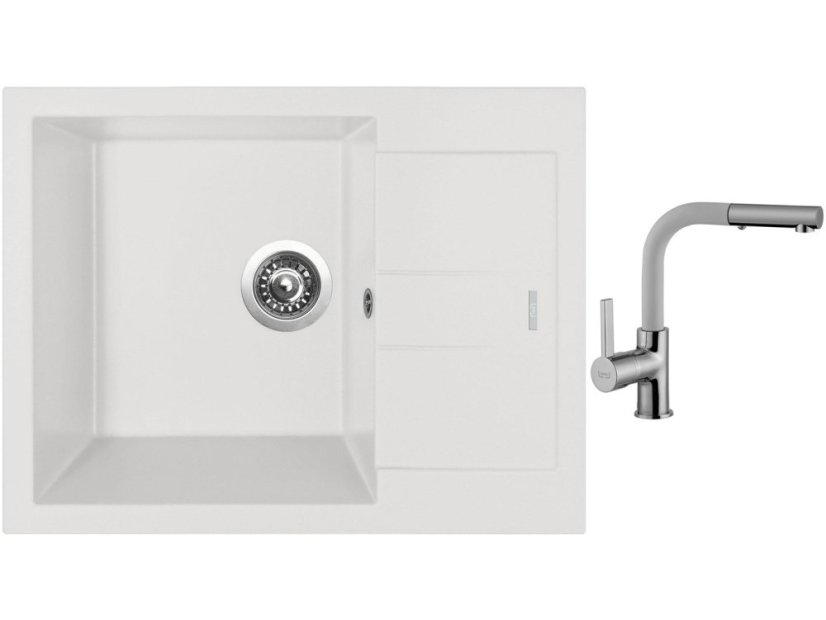 Set Sinks AMANDA 650 Milk + baterie Sinks ENIGMA S Milk