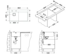 Nerezový drez ALveus Stylux 50 ľavý
