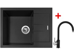 Set Sinks Amanda 650 Pureblack+Vitalia GR Set Sinks Amanda 650 Pureblack+Vitalia GR