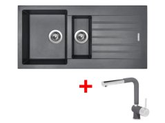 Set Sinks Perfecto 1000.1 Titanium + Mix 3 P GR