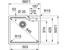 Granitový drez Franke UBG 610-56 Kašmír