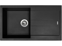 Granitový drez Sinks AMANDA 860 Pureblack