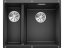 Granitový drez Blanco SUBLINE 340/160 U InFino čierna bez tiahla drez vpravo