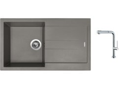 Set Sinks AMANDA 860 Truffle + batéria Sinks SLIM S2 kartáčovaná Set Sinks AMANDA 860 Truffle + batéria Sinks SLIM S2 kartáčovaná
