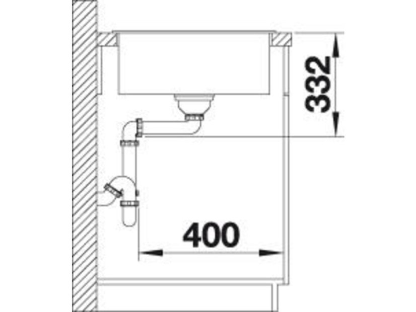 Granitový dřez Blanco ZIA 45 S Compact černá