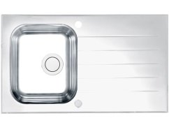 Dřez se sklem Alveus Glassix 10 UP Bílý