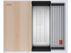 Granitový dřez Franke KNG PRO 110-52 Bílá-led