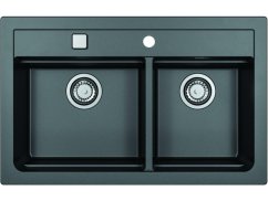 Granitový dvojdřez Alveus ATROX 50 černý