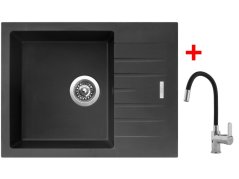 Sinks PERFECTO 650 Pureblack + Flexia