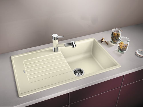 Granitový dřez Blanco ZIA 5 S bílá soft