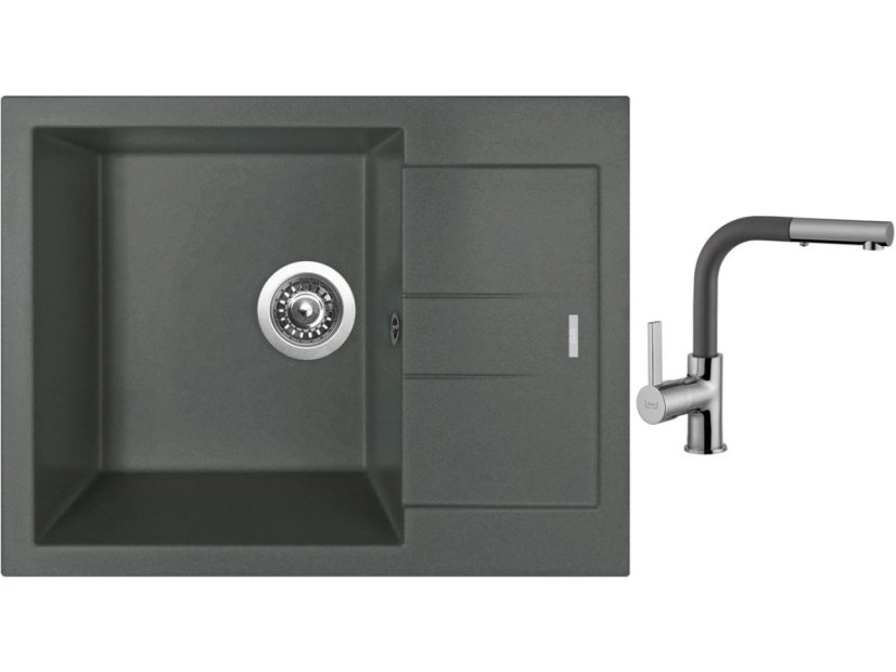 Set Sinks AMANDA 650 Titanium + baterie Sinks ENIGMA S Titanium