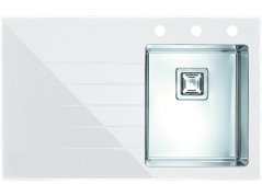 Sklenený drez Alveus CRYSTALIX 10 P Biela