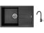 Set Sinks AMANDA 780 Metalblack + baterie Sinks MIX 35 Metalblack