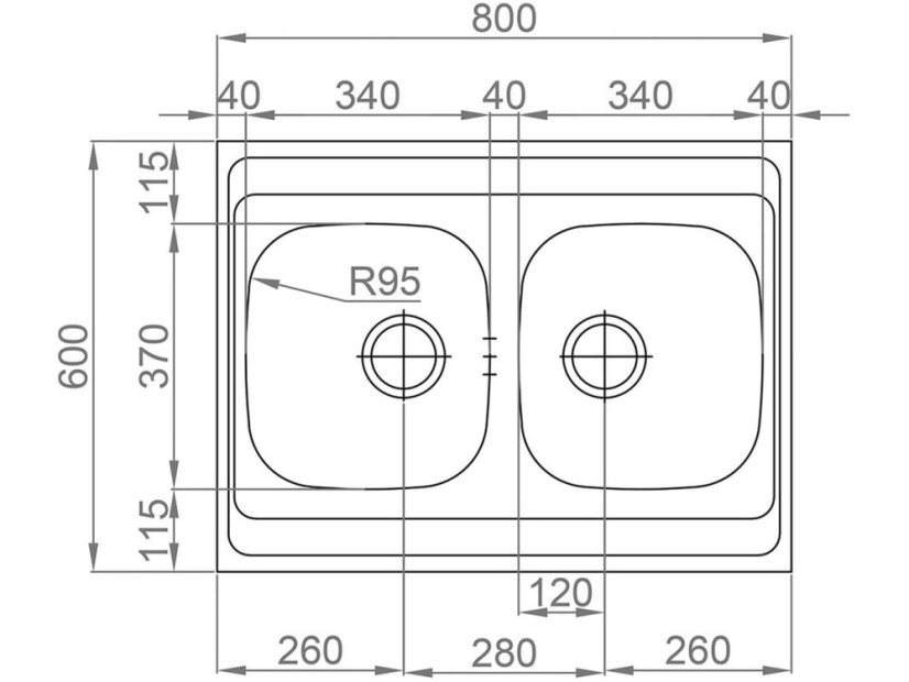 Set Sinks CLP-A 800 DUO M + batéria CASPIRA