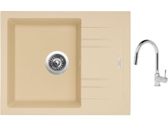 Set Sinks LINEA 600 N Sahara + baterie Sinks MIX 35 P chrom