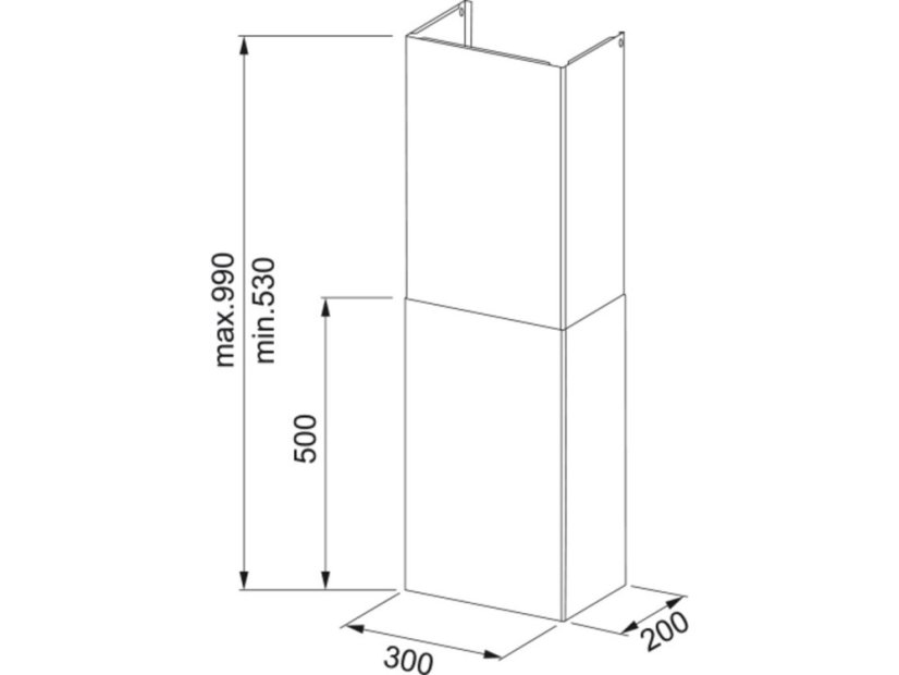 Teleskopický komínek Franke