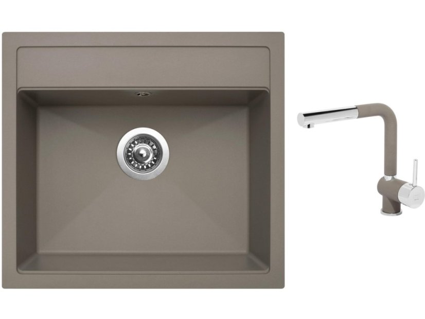 Set Sinks SOLO 560 Truffle + baterie Sinks MIX 3 P Truffle