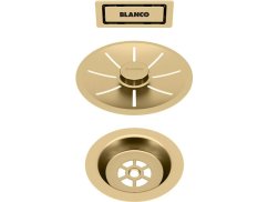 Odtoková sada InFino s přepadem C-overflow, saténově zlatá Gold Edition