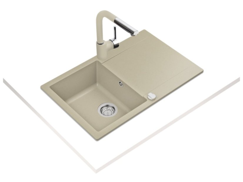 Granitový dřez Teka CLIVO 45 B-TQ 1B 1D Topaz