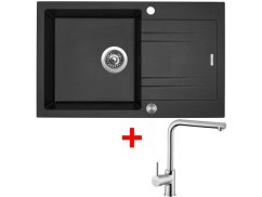 Set Sinks Linea 780 XC Metalblack + Elka