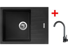 Sinks PERFECTO 650 Metalblack + ARCO čierná matná