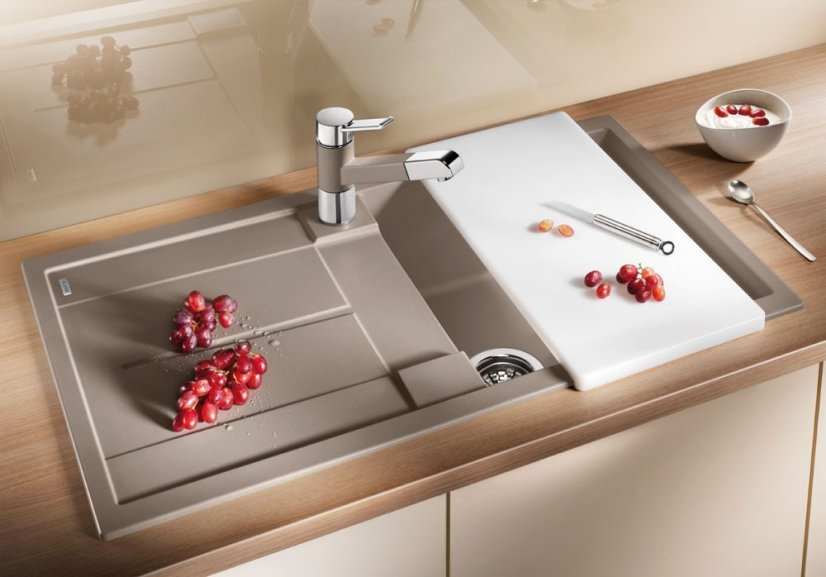 Granitový drez Blanco METRA 5 S biela soft