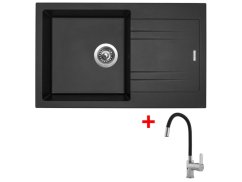 Sinks LINEA 780 Metalblack + Flexia Sinks LINEA 780 Metalblack + Flexia