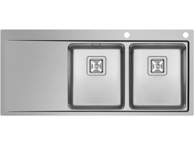 Nerezový drez Pyramis Olynthos 116 x 52 2B 1D RH