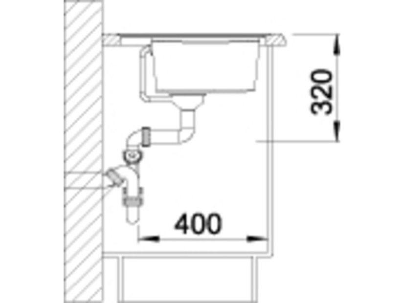Granitový dřez Blanco ZENAR XL 6 S Silgranit šedá skála dřez vlevo s excentrem