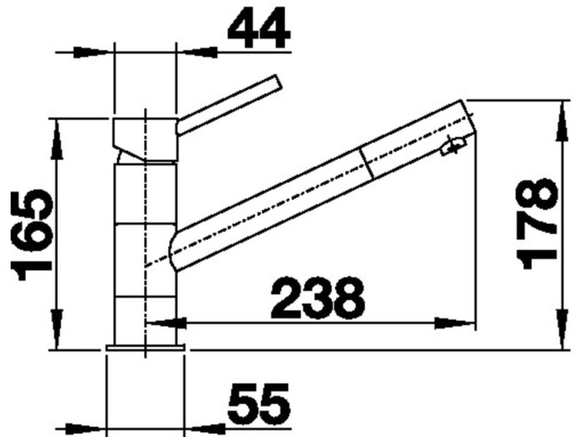 Drezová batéria Blanco KANO HD čierna/chróm