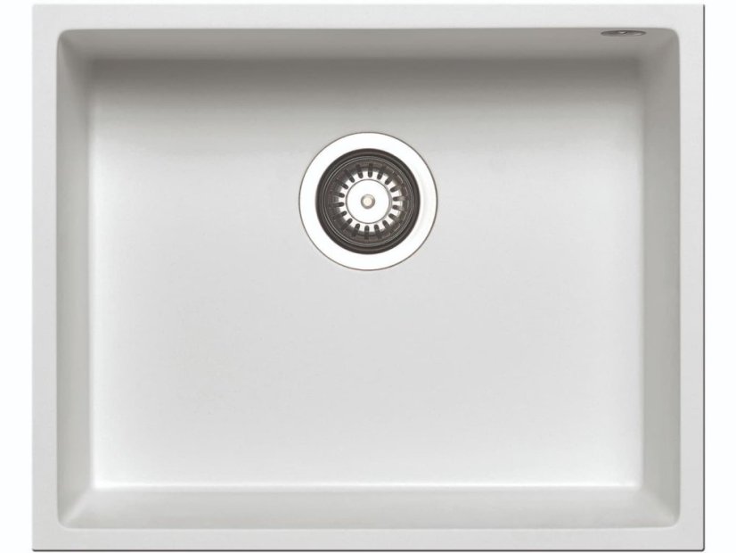 Granitový drez Pyramis Tetragón 50 x 40 1B Biela