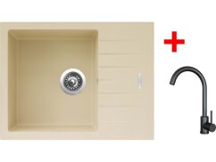 Sinks PERFECTO 650 Sahara + ARCO čierná matná