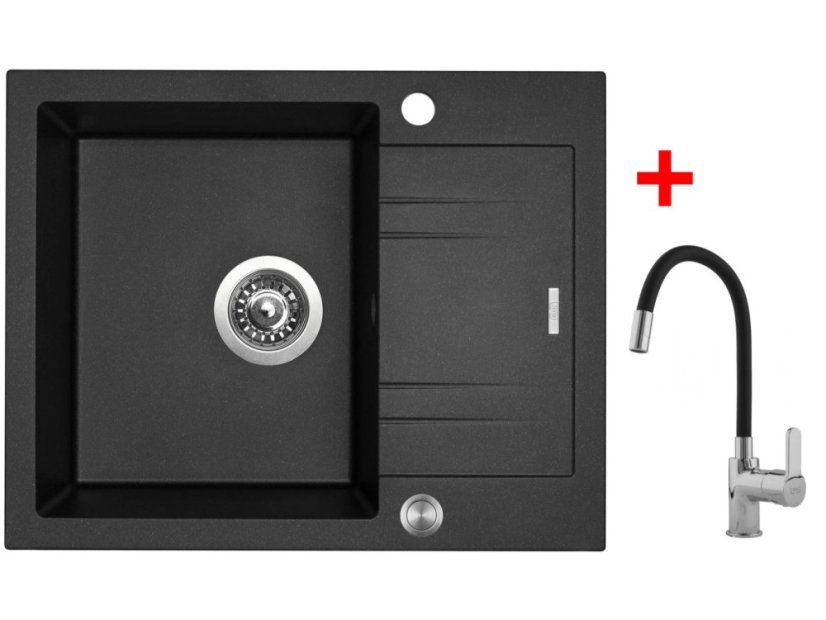 Sinks LINEA 600 XC Metalblack + Flexia