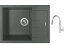 Set Sinks AMANDA 650 Titanium + baterie Sinks MIX 35 P chrom