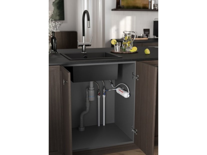 Filtrační baterie Ferro Filtrata s flexibilním ramenem, černá/chrom BFT41B