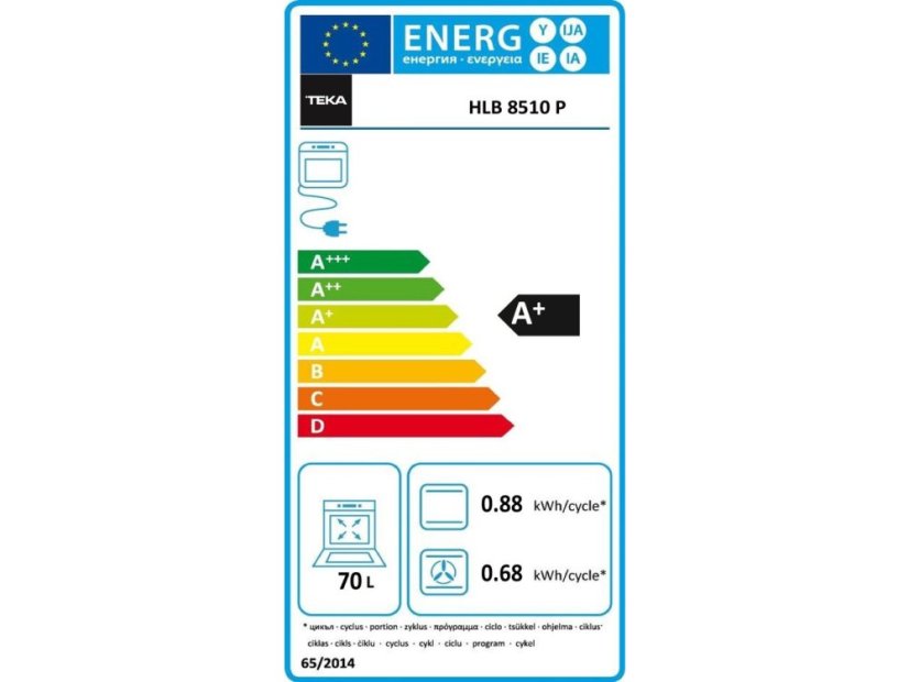 Vstavaná rúra Teka HLB 8510 P BK MAESTRO PIZZA