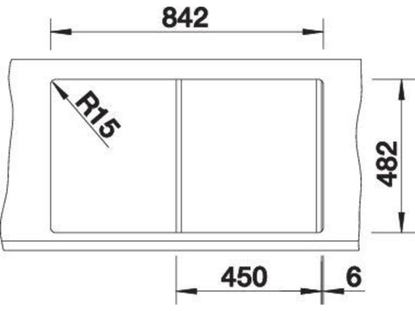 Nerezový dřez Blanco TIPO 45 S Nerez přírodní lesk