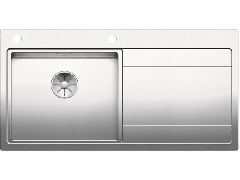 Nerezový drez Blanco DIVON II 5 S-IF InFino Nerez hodvábny lesk drez vľavo s excentrom