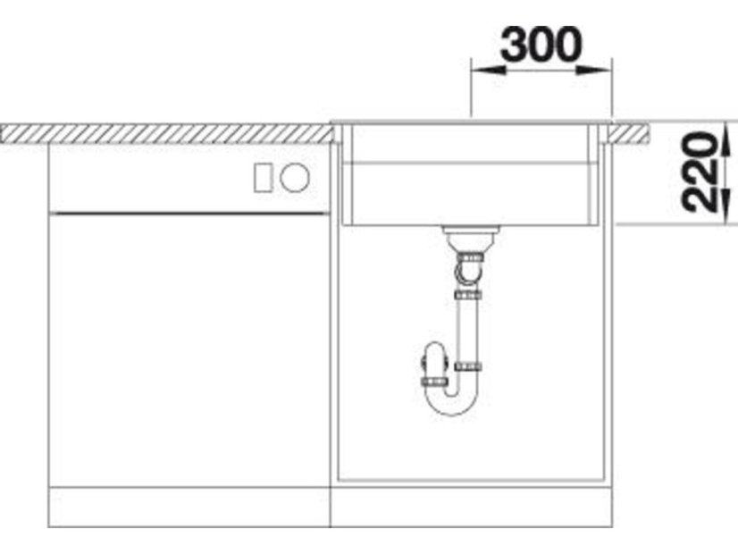 Granitový drez Blanco ETAGON 6 InFino káva s excentrom + pojazdy