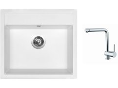 Set Sinks SOLO 560 Milk + baterie Sinks MIX 3 chrom