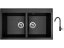 Set Sinks AMANDA 860 DUO Metalblack + baterie Sinks MIX 35 Metalblack