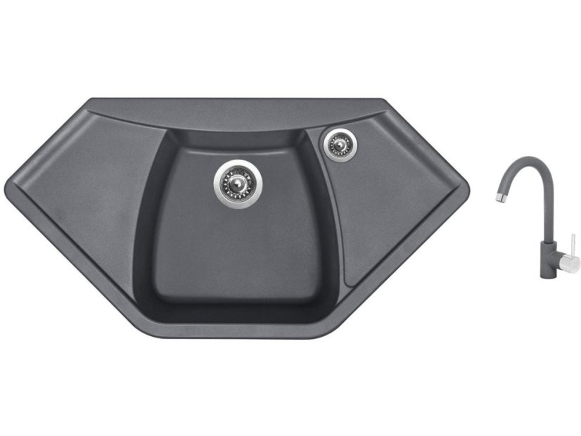 Set Sinks NAIKY 980 Titanium + baterie Sinks MIX 35 Titanium