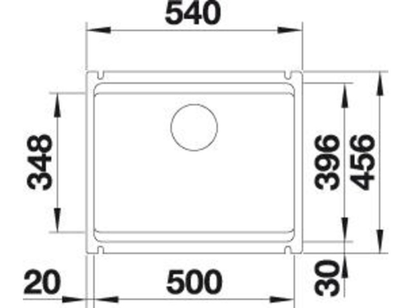 Blanco ETAGON 500 U InFino keramika magnólia