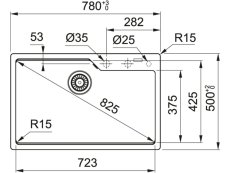 Granitový dřez Franke UBG 610-78 Onyx
