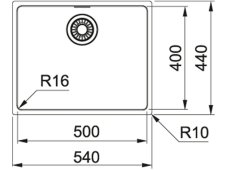Nerezový dřez Franke MRX 210/610-50 Nerez