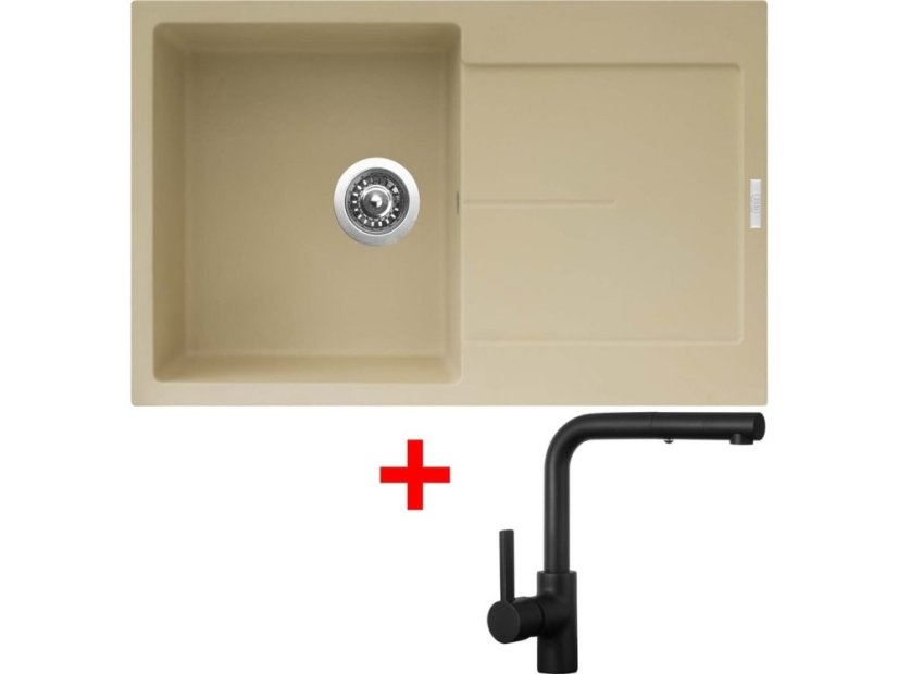 Sinks ULTIMA 790 Sahara + ENIGMA S Černá matná