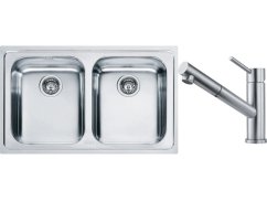 Set Franke LLX 620 Nerez + baterie Franke FC 9461 ORBIT Nerez